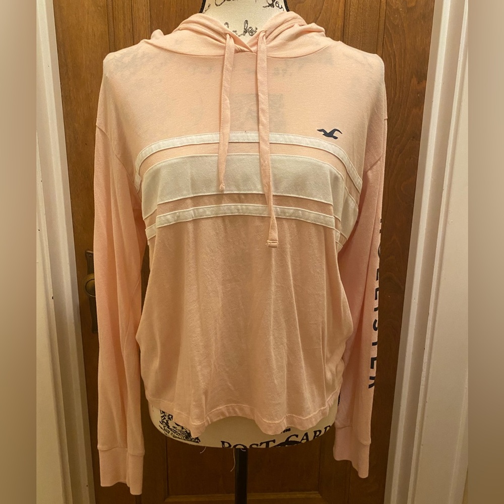 Hollister Pink Hooded Long Sleeve